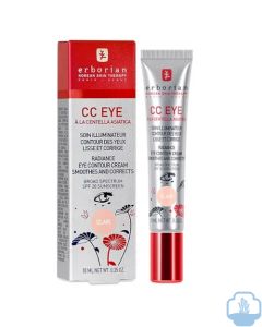 Erborian CC eye cream hidratante de ojos antibolsas y corrector clair 10 ml 	