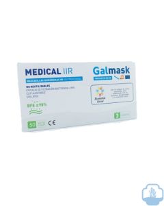 Galmask mascarillas quirúrgicas IIR azul caja 50 unidades