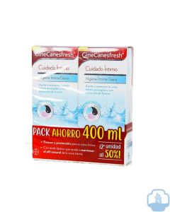 Ginecanesfresh higiene intima pack ahorro 2x200 ml