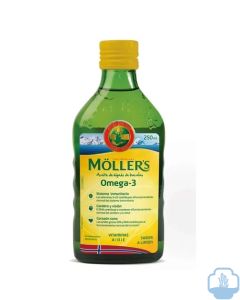 Mollers Aceite de Hígado de Bacalao sabor limón 250 ml 