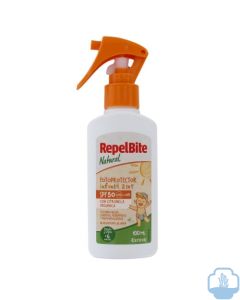 Repelbite natural repelente mosquitos fotoprotector infantil SPF50 100 ml