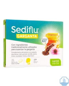 Sediflu garganta 15 pastillas para chupar