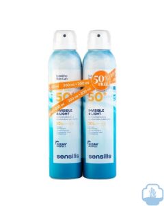 Sensilis fotoprotector Body spray 50+ invisible & light duplo 2x200 ml