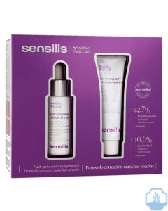 Sensilis protocolo despigmentante Skin D Pigment serum 30ml + AHA10 Overnight 30ml