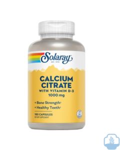 Solaray Calcio citrato con vitamina D3 1000 mg 90 cápsulas