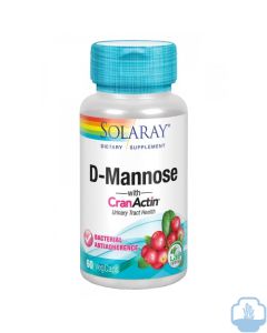 Solaray D - Mannose cranactin 60 cápsulas 