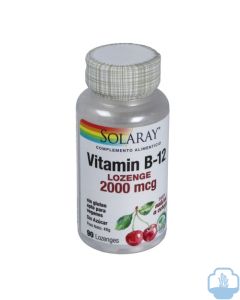 Solaray vitamina B12 2000 mcg 90 comprimidos sublinguales