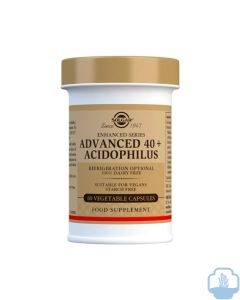 Solgar Advanced 40 plus Acidophilus 60 cápsulas vegetales 