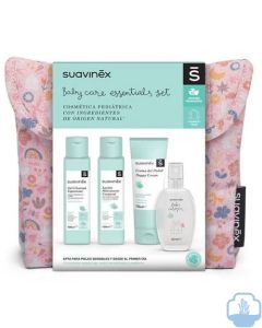 Suavinex neceser de viaje Baby Care Essentials set rosa
