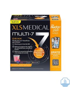 XLS medical multi-7 drink control de peso 60 sobres frutos rojos